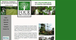 Desktop Screenshot of fourbrotherstreeandlandscaping.com